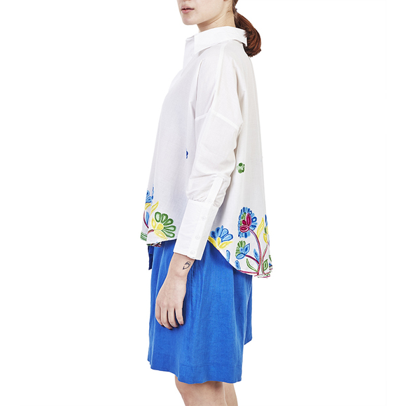 Elmas Phil Blouse Women size L White - Picture 4 of 5